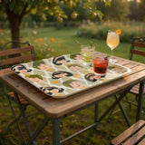 Large Atomic Retro 60s Serving Tray – Midcentury Dinner Lap Tray - Groß (43 x 33 cm) - Trays