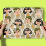 Large Atomic Retro 60s Serving Tray – Midcentury Dinner Lap Tray - Groß (43 x 33 cm) - Trays
