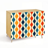 Mid Century Decor Cabinet – Retro Wooden Storage with Hairpin Legs - One Size - retro cabinet