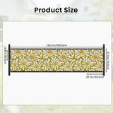 Mid-Century Floral Balcony Privacy Screen – Retro Weatherproof Railing Cover - Retro Privacy Screen