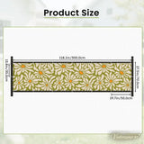 Mid-Century Floral Balcony Privacy Screen – Retro Weatherproof Railing Cover - Retro Privacy Screen