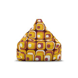 Mid Century Modern Bean Bag Chair Cover – Retro 70s Vintage Lounge Seat - 27’’ × 30’’ × 25’’ / Without insert - retro