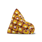 Mid Century Modern Bean Bag Chair Cover – Retro 70s Vintage Lounge Seat - retro bean bag