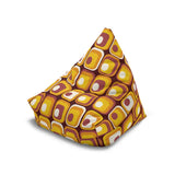 Mid Century Modern Bean Bag Chair Cover – Retro 70s Vintage Lounge Seat - retro bean bag