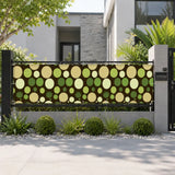 Mid-Century Outdoor Privacy Screen – Retro Bubbles Balcony Cover - Retro Privacy Screen