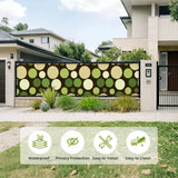 Mid-Century Outdoor Privacy Screen – Retro Bubbles Balcony Cover - Retro Privacy Screen