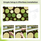 Mid-Century Outdoor Privacy Screen – Retro Bubbles Balcony Cover - Retro Privacy Screen