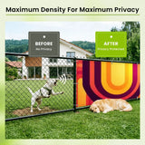 Mid-Century Outdoor Privacy Screen – Waterproof Balcony Cover - Retro Privacy Screen