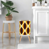 Midcentury 70s Retro Blackout Curtains: Bold Vibrant Honeycomb Pattern - retro curtains