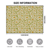 Midcentury 70s Retro Daisies Rug 12x9 ft – Large Floral Non-Slip Room Carpet - retro rug