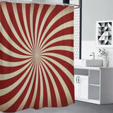 Midcentury 70s Shower Curtain – Retro Sunburst Design in 4 Sizes - retro bathroom