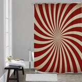 Midcentury 70s Shower Curtain – Retro Sunburst Design in 4 Sizes - retro bathroom