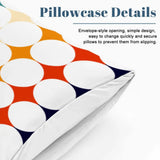 Midcentury Bubble Design Duvet Cover Set: 70s Retro Full Size Microfiber - retro bedding