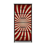 Midcentury Modern 4-Drawer Dresser – 60s Atomic Sunburst Storage Cabinet - One Size - retro dresser