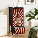 Midcentury Modern 4-Drawer Dresser – 60s Atomic Sunburst Storage Cabinet - One Size - retro dresser