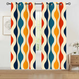 Midcentury Modern Blackout Curtains: 70s Retro Multi Sizes Drapes - 50’’x84’’x2pcs - retro ads