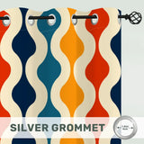 Midcentury Modern Blackout Curtains: 70s Retro Multi Sizes Drapes - retro ads