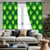 Midcentury Modern Peacock Eye Blackout Curtains: 70s Retro Multi Sizes - retro curtains