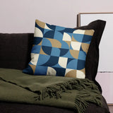 Midcentury Modern Placemats – Blue Retro Double Sided Heat Proof - retro table linen