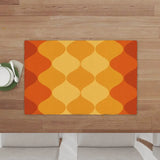 Midcentury Modern Placemats – Double Sided Reusable Retro Table Mats - retro table linen