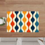 Midcentury Modern Placemats – Double Sided Reusable Table Mats - retro table linen