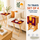 Midcentury Modern Retro 70s Rug – Colourful 5:3 Carpet Custom Sizes - retro rug