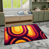 Midcentury Modern Retro 70s Rug – Colourful 5:3 Carpet Custom Sizes - retro rug