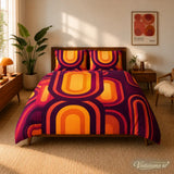Midcentury Modern Retro 70s Rug – Colourful 5:3 Carpet Custom Sizes - retro rug
