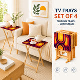 Midcentury Modern Retro 70s Rug – Colourful 5:3 Carpet Custom Sizes - retro rug