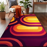Midcentury Modern Retro 70s Rug – Colourful 5:3 Carpet Custom Sizes - retro rug