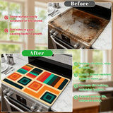 Midcentury Modern Retro Stove Cover – Vintage Kitchen Protection Mat - retro kitchen