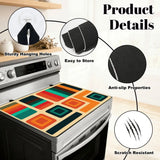 Midcentury Modern Retro Stove Cover – Vintage Kitchen Protection Mat - retro kitchen