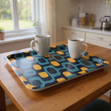 Midcentury Modern Serving Tray – Large Retro Plastic Dinner Tray - Groß (43 x 33 cm) - Trays