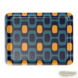 Midcentury Modern Serving Tray – Large Retro Plastic Dinner Tray - Groß (43 x 33 cm) - Trays