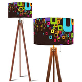 Midcentury Modern Side Table - Nightstand with USB & AC Outlets - retro bedside table