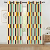Multi Sizes Blackout Curtains - 60s Retro Pastel Pattern Drapes - 50’’x84’’x2pcs - retro curtains