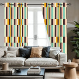 Multi Sizes Blackout Curtains - 60s Retro Pastel Pattern Drapes - retro curtains