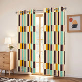 Multi Sizes Blackout Curtains - 60s Retro Pastel Pattern Drapes - retro curtains