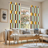 Multi Sizes Blackout Curtains - 60s Retro Pastel Pattern Drapes - retro curtains