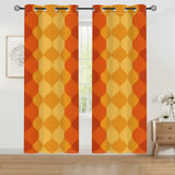 Multi Sizes Retro 70s Blackout Curtains - Midcentury Modern Decor - 50’’x84’’x2pcs - retro curtains