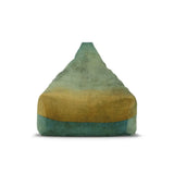 OMBRÉ Bean Bag Chair Cover | Cozy Floor Seating in 2 Sizes | Nature Calming Wabisabi Japandi Decor Gift | Blue Green