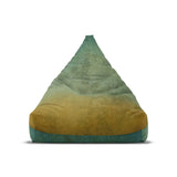 OMBRÉ Bean Bag Chair Cover | Cozy Floor Seating in 2 Sizes | Nature Calming Wabisabi Japandi Decor Gift | Blue Green