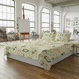 Retro 1960s Midcentury Bedding Set – Soft Quilt Cover in 4 Sizes - retro bedding