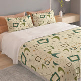Retro 1960s Midcentury Bedding Set – Soft Quilt Cover in 4 Sizes - retro bedding