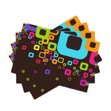 Retro 60s 70s Dining Placemats Set – Insulated Imitation Linen Table Mats - retro table linen
