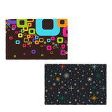Retro 60s 70s Dining Placemats Set – Insulated Imitation Linen Table Mats - retro table linen
