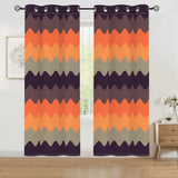 Retro 60s Blackout Curtains: Mid-Century Modern Grommet Panels - 50’’x84’’x2pcs - retro curtains