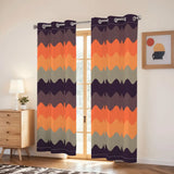 Retro 60s Blackout Curtains: Mid-Century Modern Grommet Panels - retro curtains
