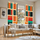 Retro 60s Blackout Curtains: Mid-Century Modern Thermal Panels - retro curtains