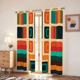 Retro 60s Blackout Curtains: Mid-Century Modern Thermal Panels - retro curtains